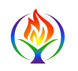 chalice with rainbow colors