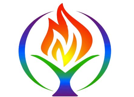 chalice with rainbow colors