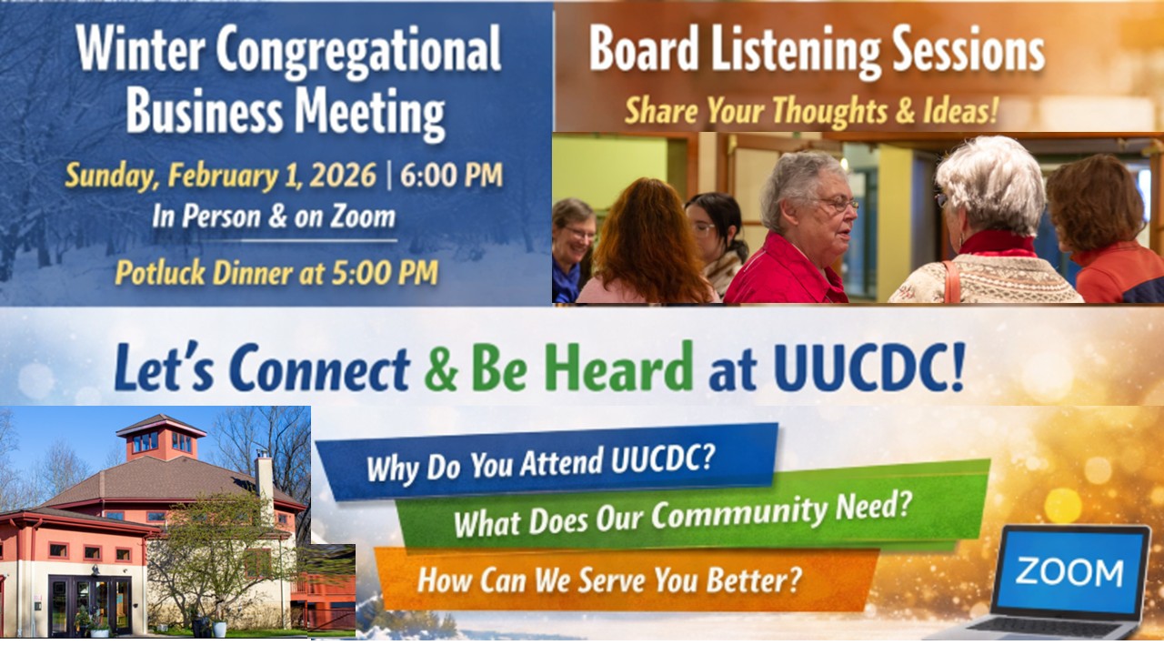Congregational meeting announcement graphic